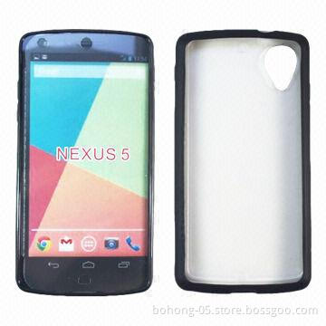 TPU/PC/PET 3-in-1 Case for Nexus 5, Customized Colors are Accepted, 500pcs/Color